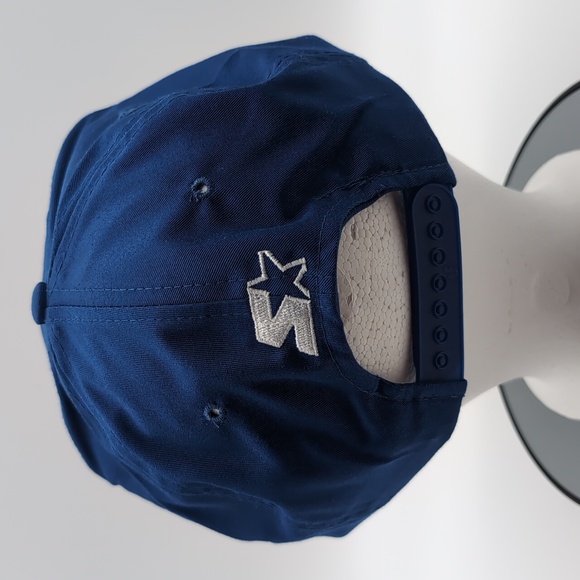 Sideliner| NWOT Vintage NBA Detroit Pistons Blue Sports Cap Snap Back Green Brim - Picture 4 of 10